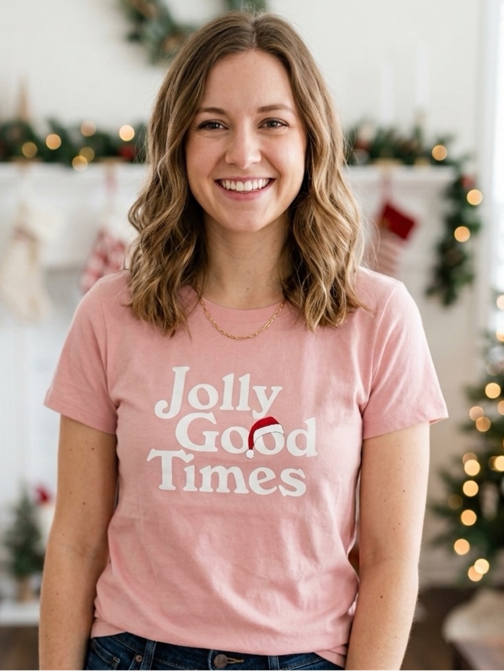 Old Navy Every Wear Jolly Good Times Holiday Tee